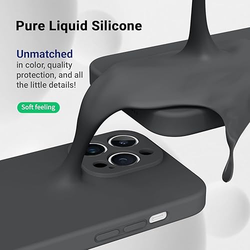 Miniatura 6 de HIKII Funda magnética 3 en 1 para iPhone 14 Pro Max diseñada para Magsafe con 2 protectores de pantalla, funda de silicona a prueba de golpes para