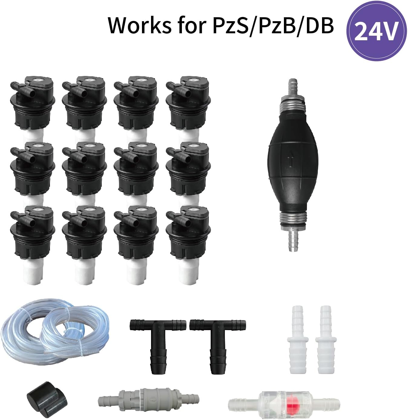 24V Battery Water System for Forklift RV Battery Water Technologies Water Refill System (24mm)
