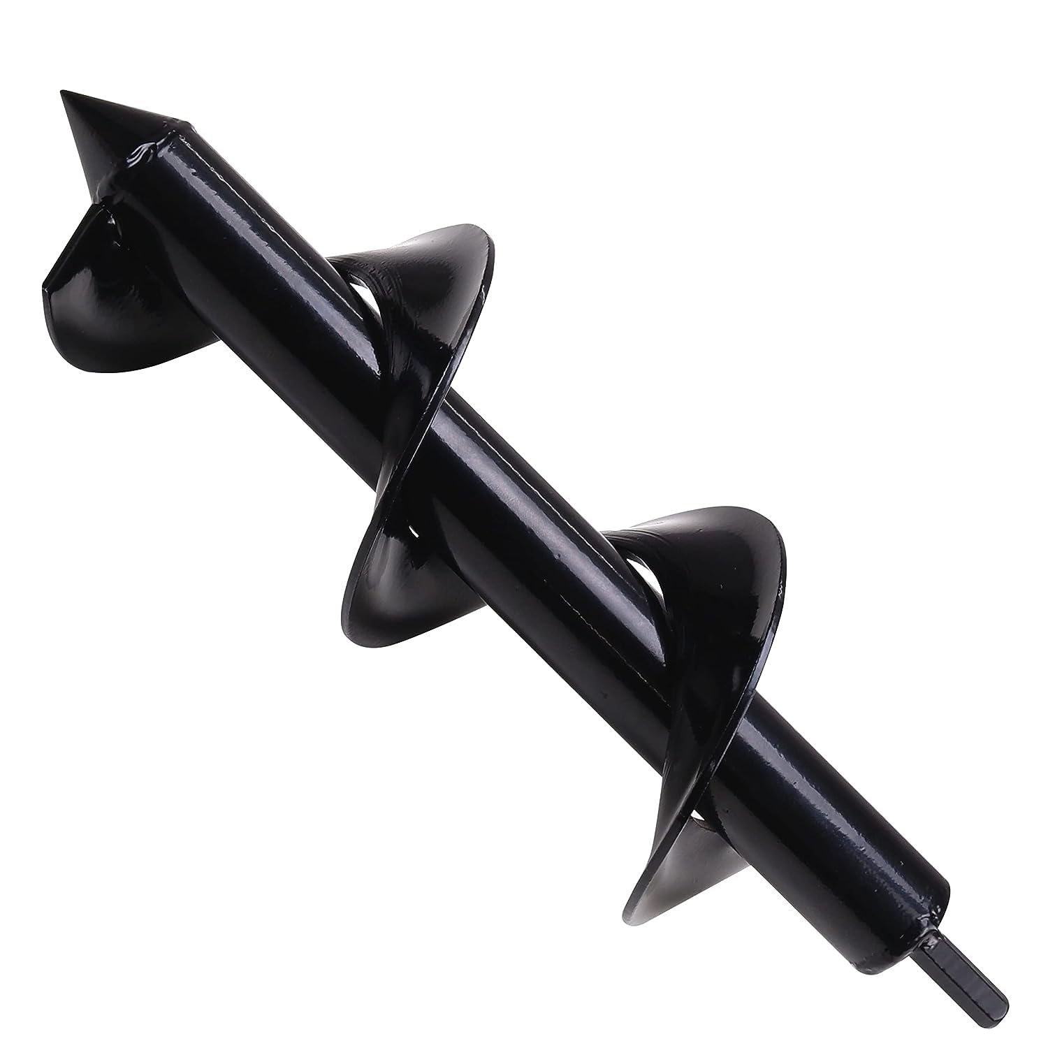 AASONS Earth Auger Drill Bit - Garden Plant Flower Bulb Auger, 4" x 12" Easy Planter Auger - Seedlings & Bedding Plant, Umbrella Hole Digger Solid Shaft, Post Hole Digger for 3/8” Hex Drive Drill-image-8