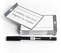 Vista 10 de PATboard Scrum Board y Kanban Board - Tarjeta magnética (tamaño mediano), color azul marino