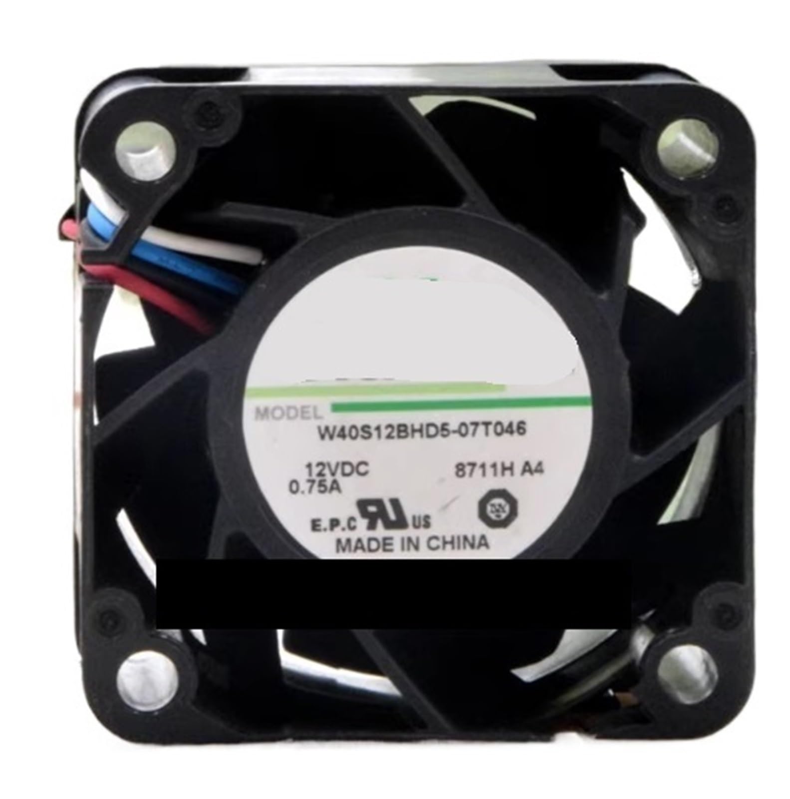 YMUGUEGH W40S12BHD5-07T046 12V 0.75A 4028 Fan