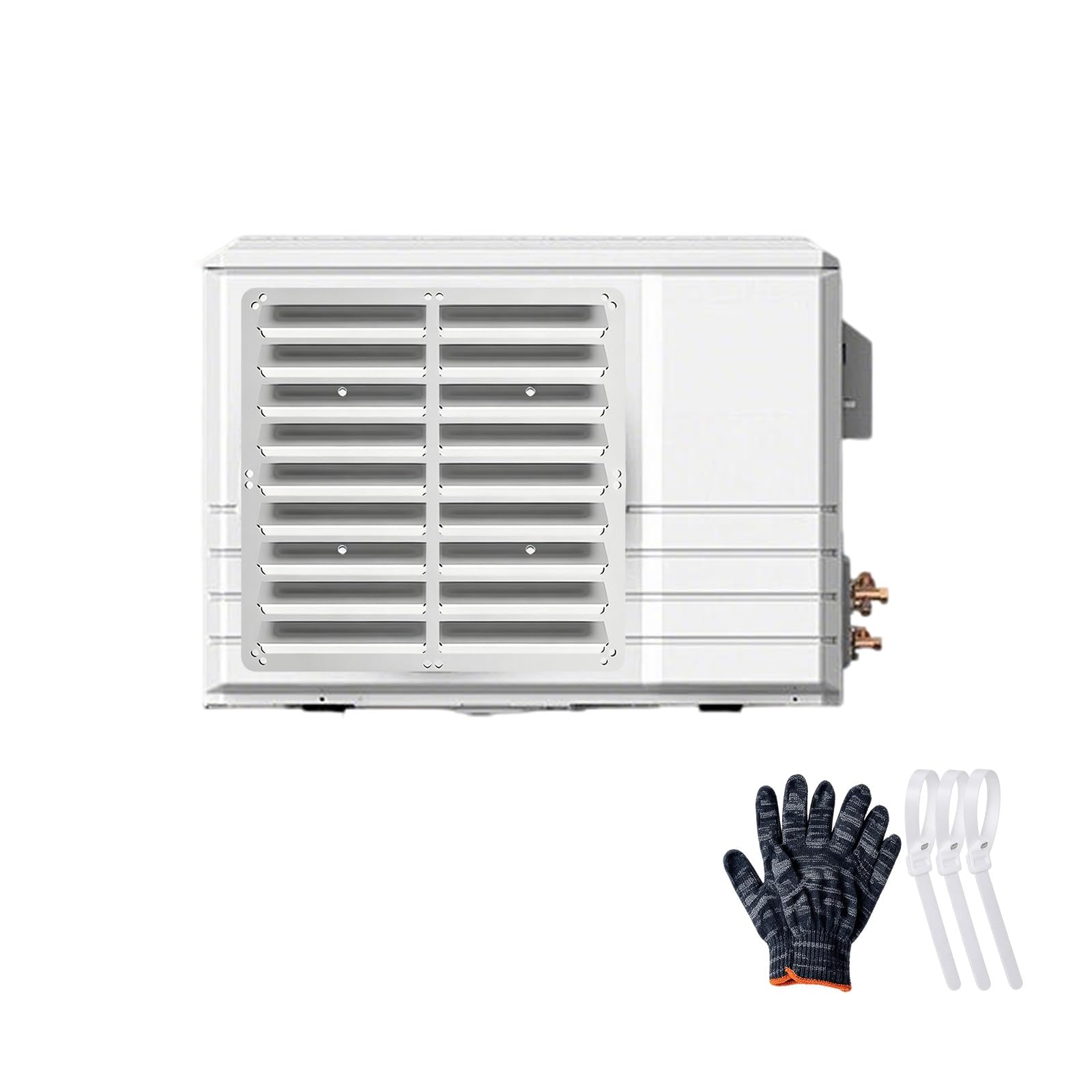 HBOOMOEM Mini Split Air Deflector, Window Ac Air Flow Redirector, Prevents Direct Airflow of Hot Or Cold Air; Easy to Install; Suitable for Both Winter and Summer Use.(Square,48cm/18.9in)
