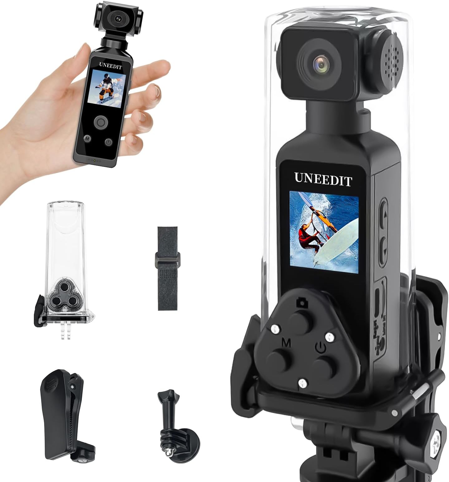 2026 New Release: Small Underwater Camera, Action Cam, Image Stabilization, 5K, 30M Waterproof, 270° Rotation Lens, Video Recording, Vlog Camcorder, Wearable Camera, Ultra Mini, Japanese Instruction Manual (English Language Not Guaranteed) (9088-26C)