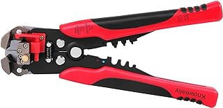 Knoweasy 8-Inch Wire Stripper Tool: Multifunctional Wire Stripping Pliers for Stripping, Cutting, and Crimping Wires 10-24 AWG - Automatic Wire Stripper for Efficient Electrical Work
