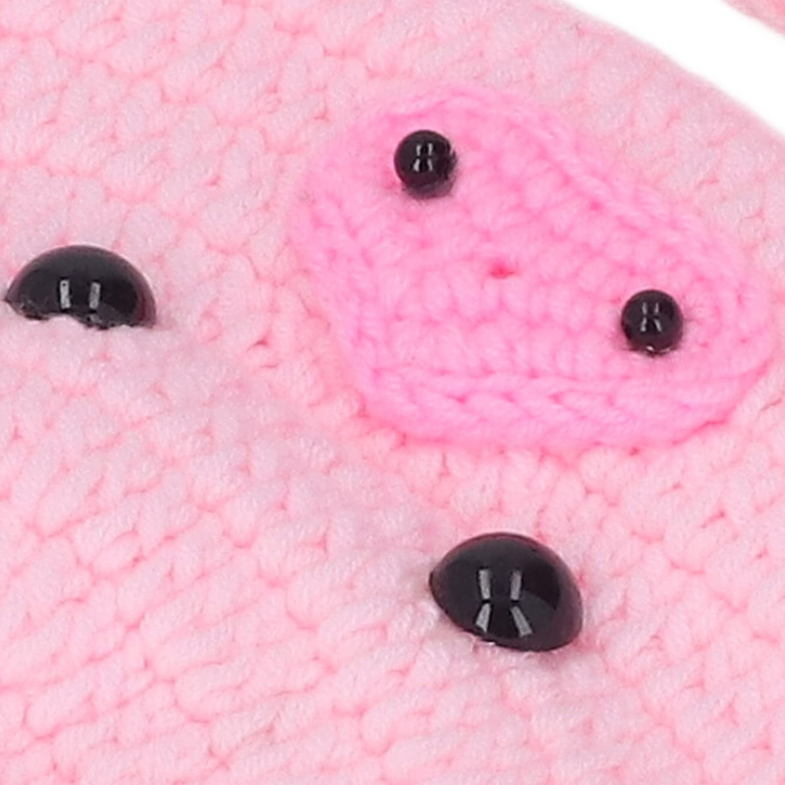 Costume Lavorato a Maglia All'uncinettoCartone Animato, Animale, Cappello di Maiale, Pantaloni, Abiti per Foto per Bambini(Rosa), Puntelli per Fotografia per Neonati Baby Souvenirs