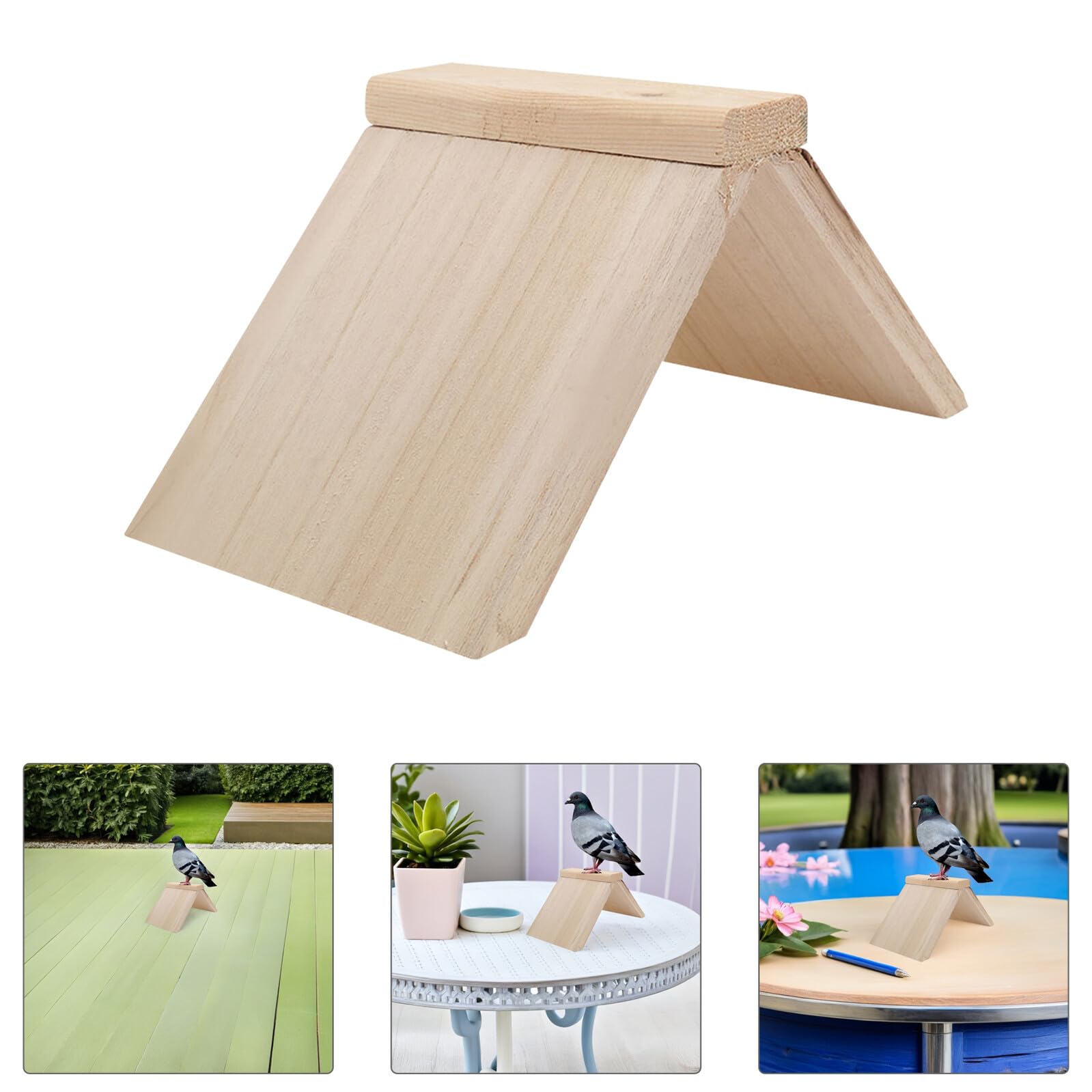 SUPVOX 6 Soportes para Palomas de Madera Maciza, Perchas para Pájaros Pequeñas, Plataforma Estable para Palomar, Accesorio para Jaulas, Soporte Higiénico para Aves, Uso Interior