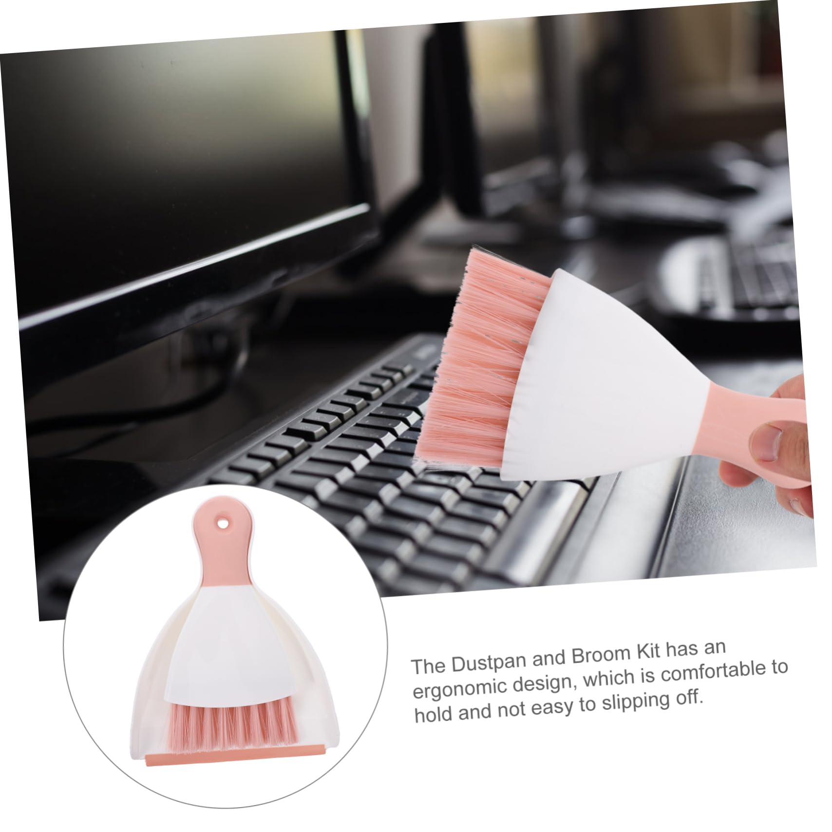 IWOWHERO Cage Cleaner Mini Broom and Dustpan Mini Saucepan Cleaning Brush Small Broom and Dustpan Pets Cage Cleaning Doorplate Tiny Brooms Dustpan Dog Cleaning Kit Broom Cleaning Tools