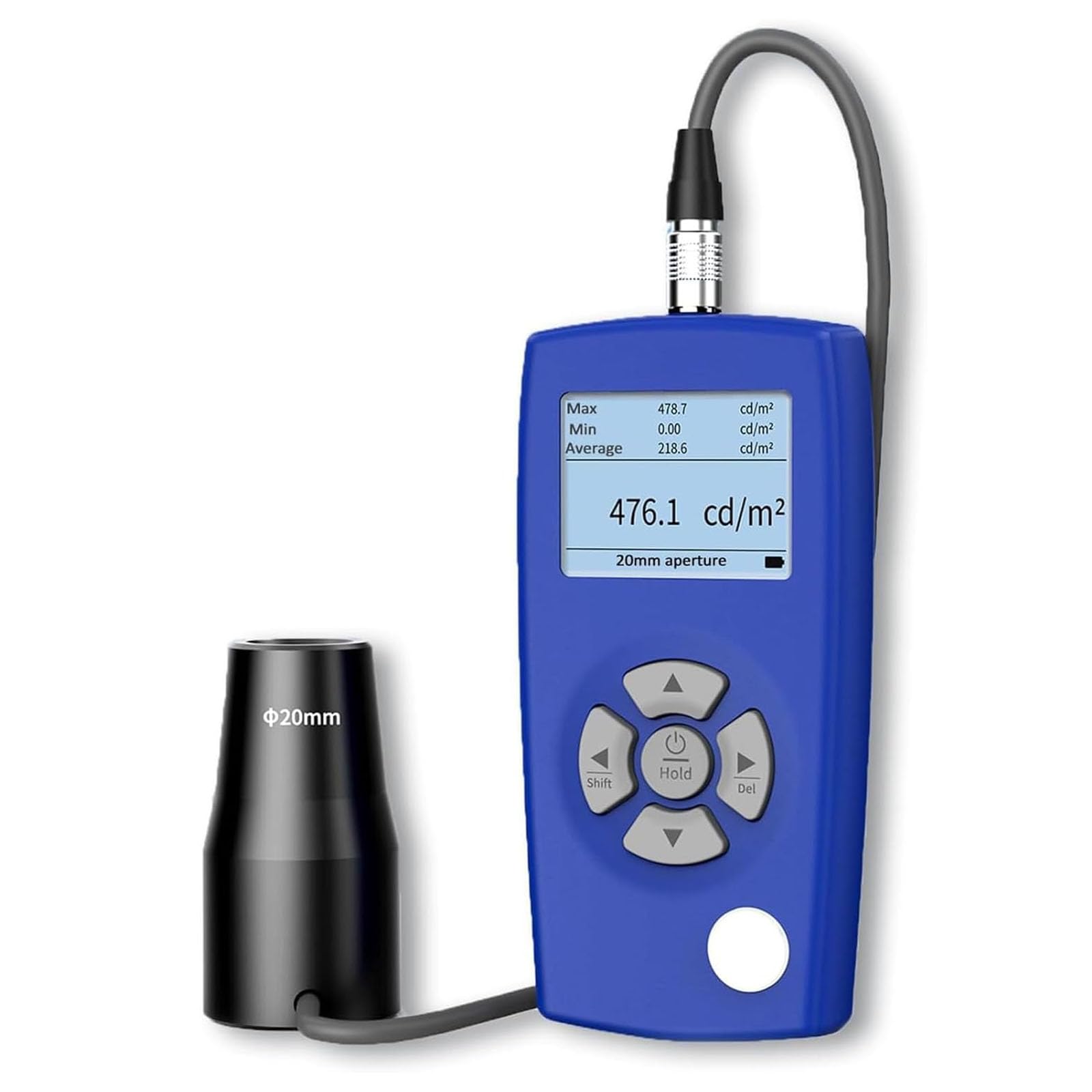 Analizador de brillo de pantalla, herramienta de medición de luz con sondas dobles para detección de parpadeo, temperatura de color y pruebas de CRI, ideal para calibración de pantalla