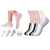 DIBAOLONG Womens No Show Socks Non Slip Flat Boat Line Low Cut Socks (6-12 Packs)