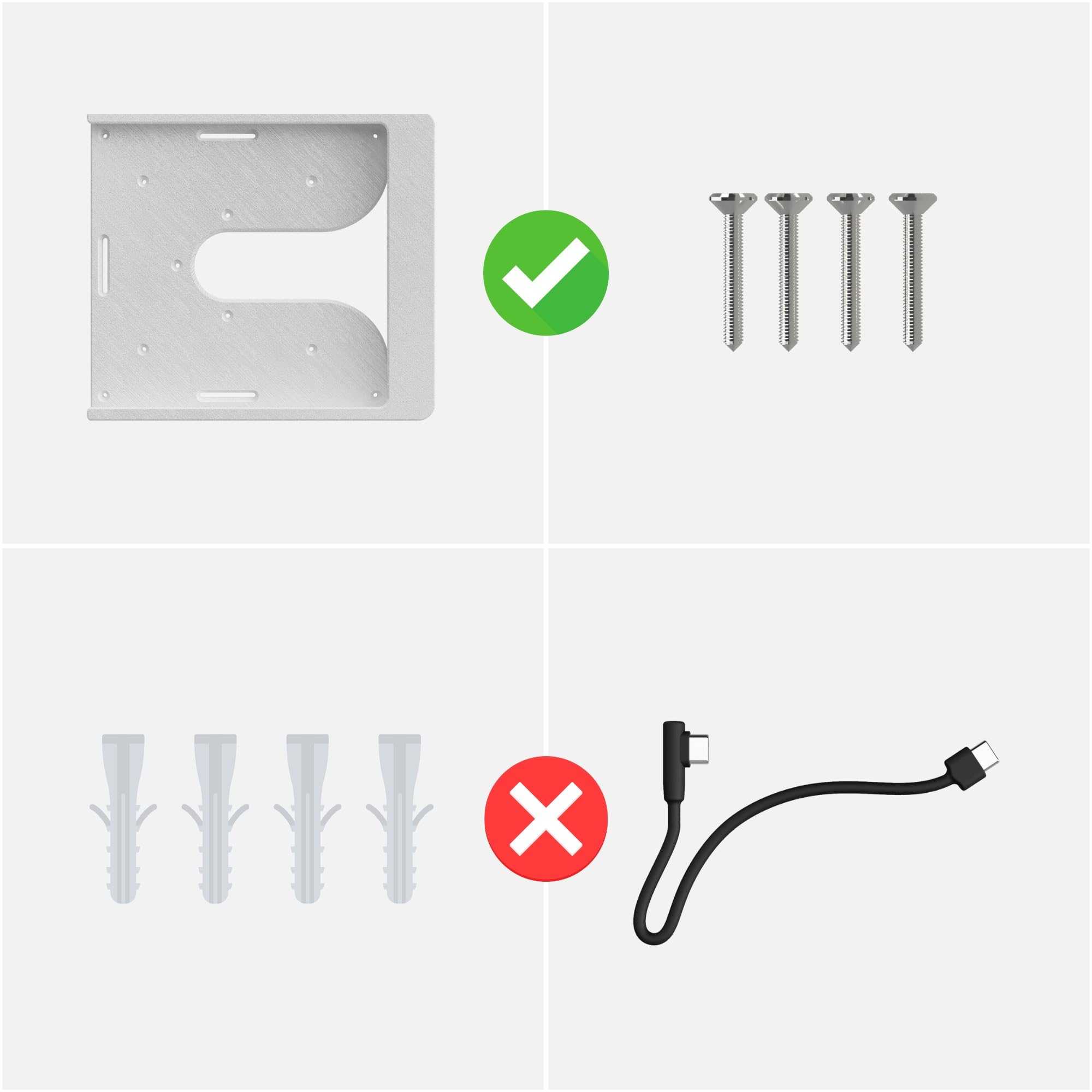 Supporto Tablet da Parete per iPad 7/8/9 Generation 10,2 Pollici - Supporto Estraibile Ultra Sottile per Smart Home - Bianco