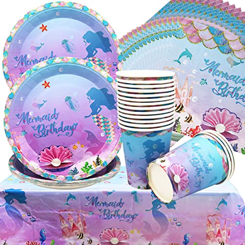 Vajilla Desechable De Cumpleaños Temática Flamenco/Hawaiana | Para 20 Personas | Incluye Platos, Vasos, Servilletas Y Mantel