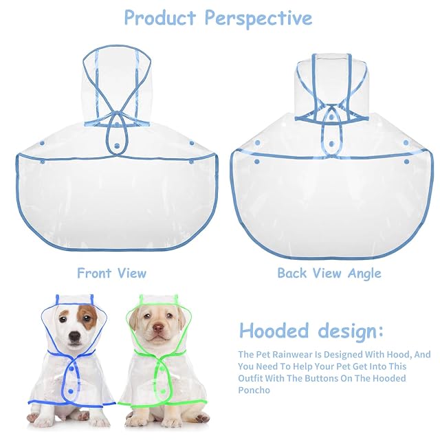 Foto 6 de 7 de PETCUTE Impermeable para Perros, 100% Impermeable Chaqueta para Perros