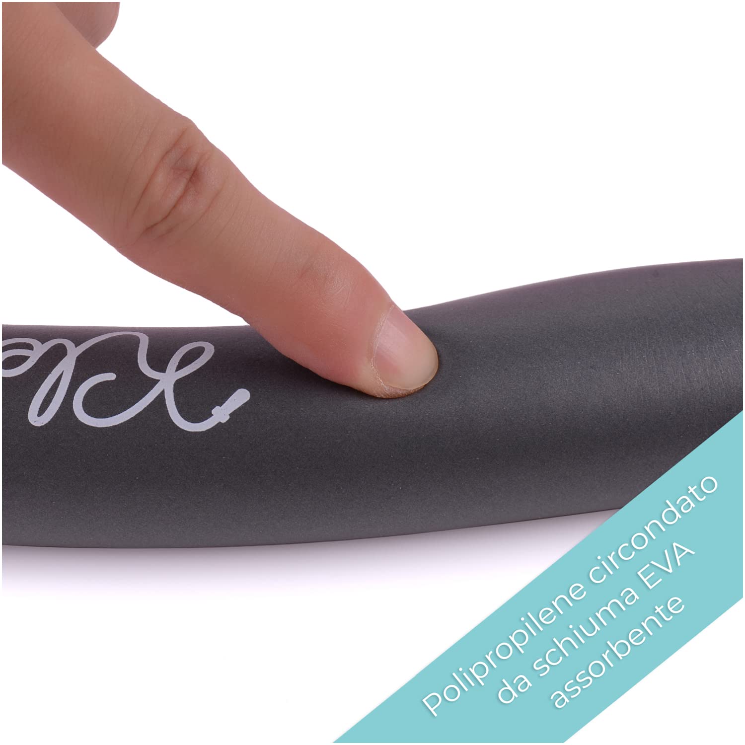 KLEINTOBER I Cerchio Hula Premium per bambini e adulti snelli I Set con istruzioni per esercizi Hula I Cerchio da ginnastica per bambini I Cerchio Hula Hoop per bambini I Cerchio Hullahub I