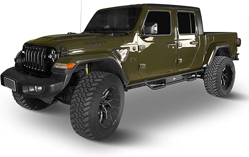 Miniatura 5 de u-Box Gladiator JT - Estribos laterales para estribos con barra de Nerf de caída ancha compatible con Jeep Gladiator JT Pickup Trucks 2020 2021 2022