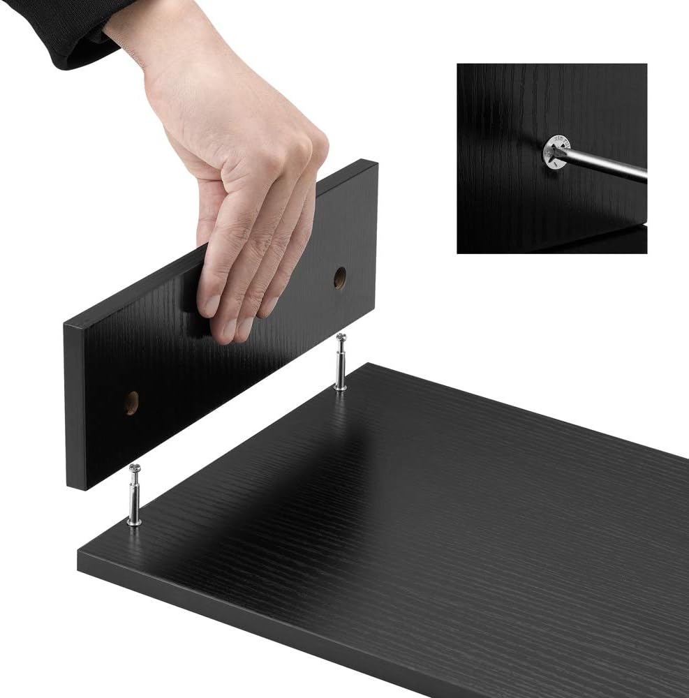 🔥 Cаѕhbасk uр tо 70% Finnhomy 21.3 inch 2-Tier Computer Dual Monitor Stand Riser for Desk Organizer, Wooden Laptop Riser Screen, pc Stand,TV Desk and Tabletop Organizer, Black Suitable for 108-key Keyboard 🔥 Finnhomy 21.3 inch 2-Tier Computer Dual Monitor Stand Riser for Desk Organizer, Wooden Laptop Riser Screen, pc Stand,TV Desk and Tabletop Organizer, Black Suitable for 108-key Keyboard