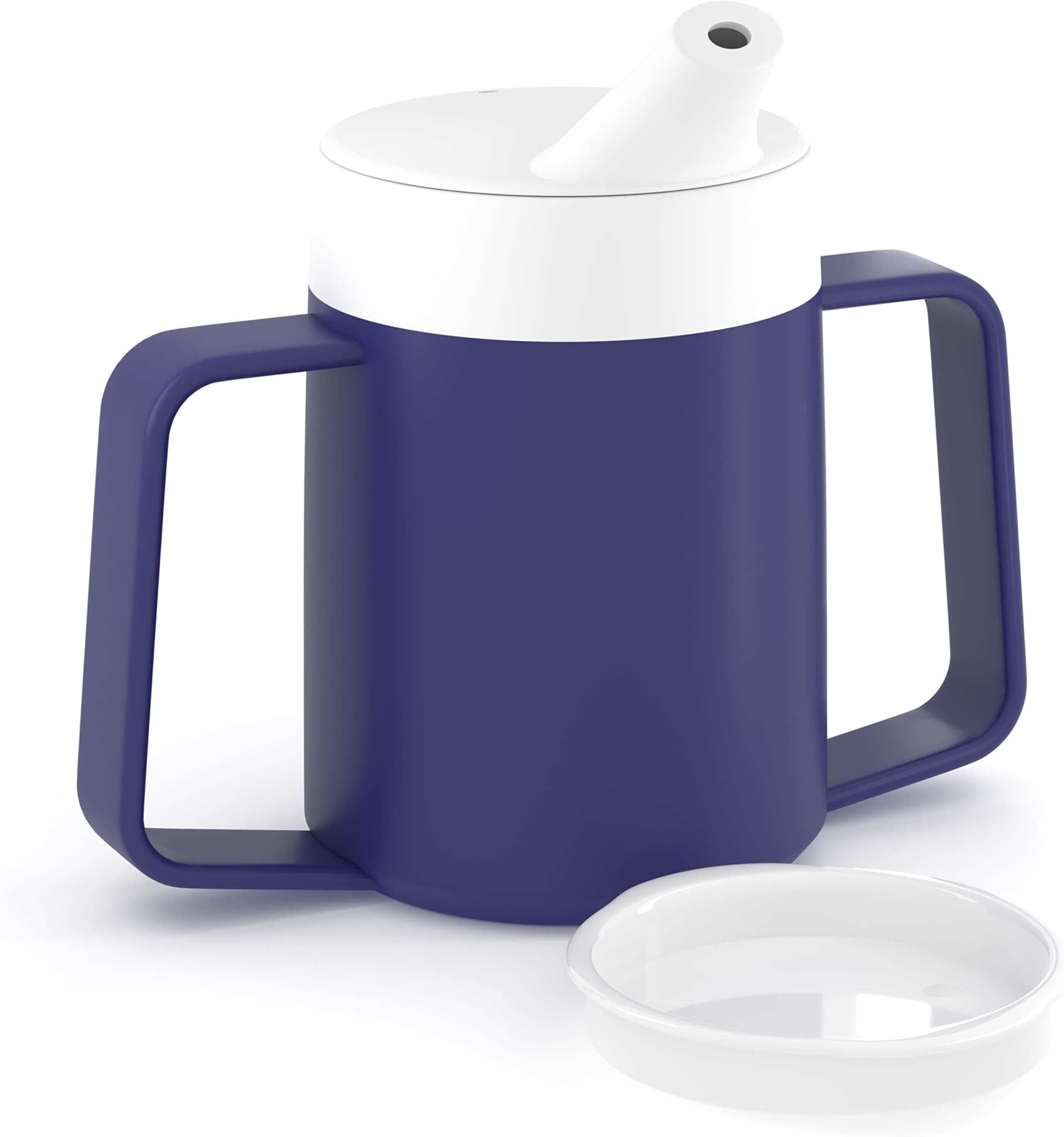 JFA Supplies 2 Handles 165ml Blue Adult Drinking Mug/Drinking Cup/Sippy Cup/Non Spill Cup