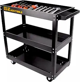 Carrinho De Ferramentas Aberto Para Mecânico Oficina Bcm400 The Black Tools