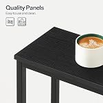 HOOBRO Console Table, 120 cm Narrow Sofa Table with Shelf, Industrial Entryway Table for Living Room, Hallway, Foyer, Corridor, Office, Wood Look Accent Entrance Table, Black BB20XG01G1