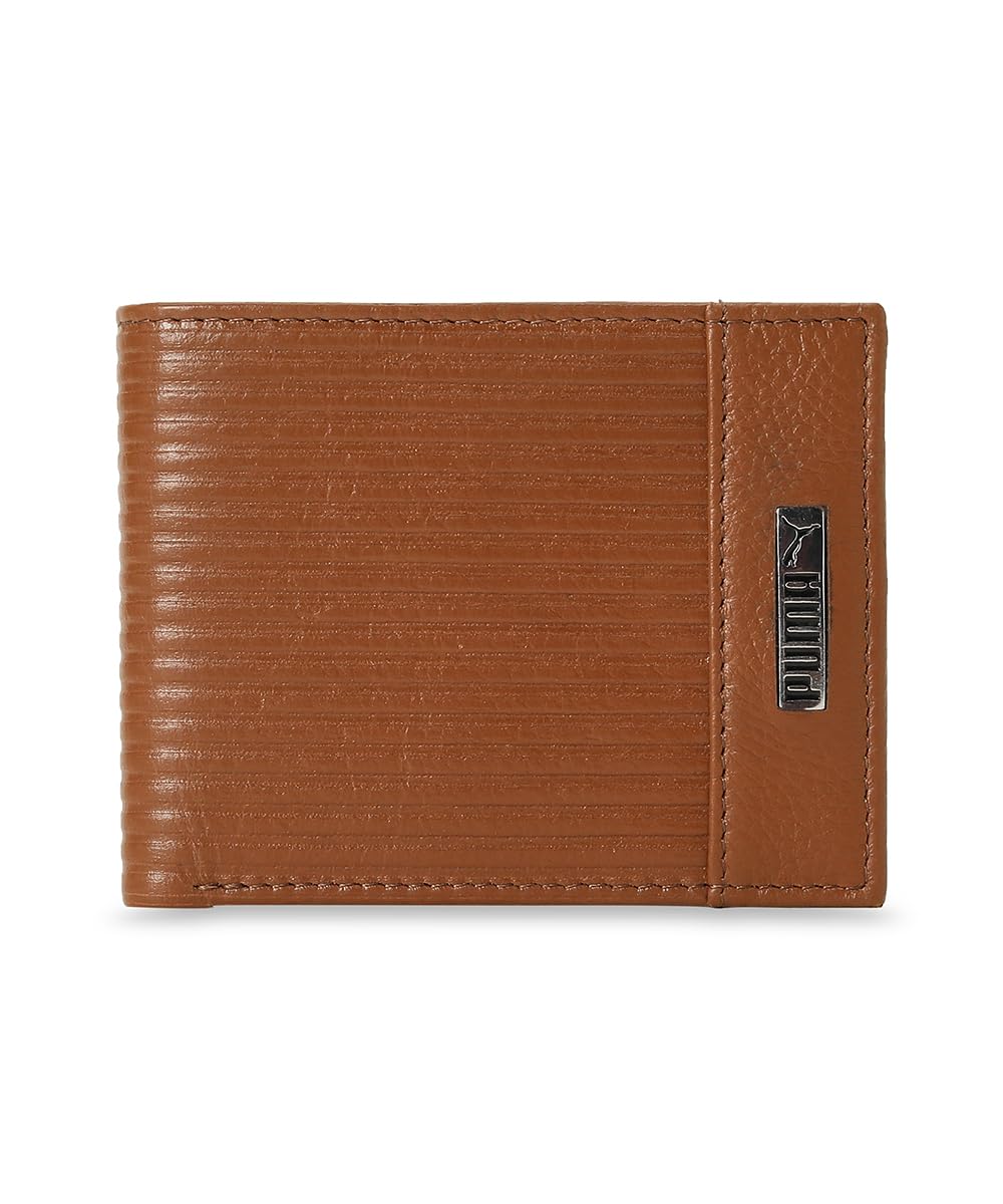 Unisex-Adult Leather Embossed Wallet, Tan (9105602)-image-22