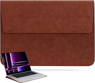 Omnpak Compatible with MacBook Air 15 inch Sleeve,Laptop Sleeve with Stand for MacBook Air M2 15 inch,MacBook Pro 14.2 inch M2 Pro Max Water Repellent Protective Sleeve for MacBook