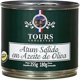 Atum Sólido em Azeite de Oliva Tours Conservas 255g