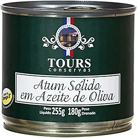 Atum Sólido em Azeite de Oliva Tours Conservas 255g