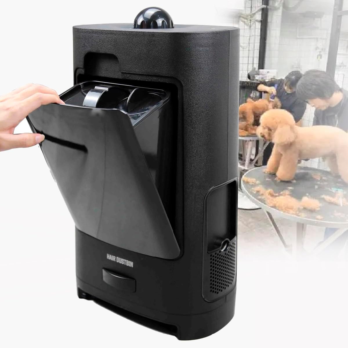 Hairdressing Salon Vacuum Cleaner, with Filter and LED Light Indicator to Monitor The Condition of The dust Box, for Cleaning in The Salon Broken Hair and Other Debris