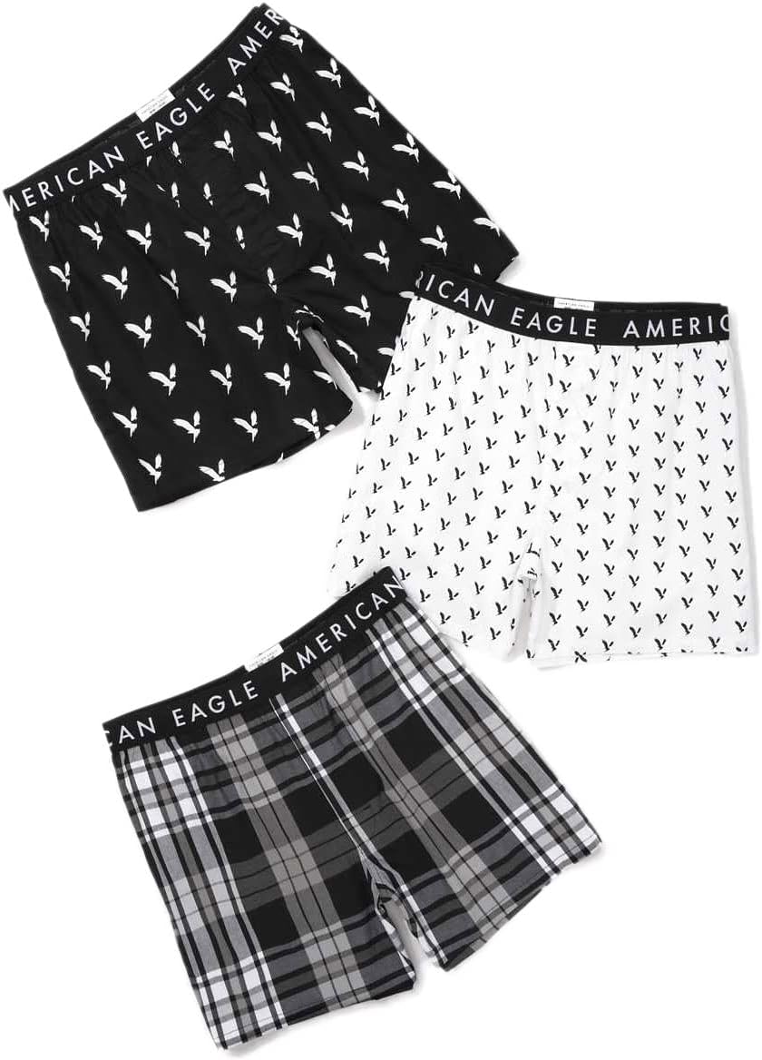 Mens     3  AEO Stretch Boxer Short 3-Pack