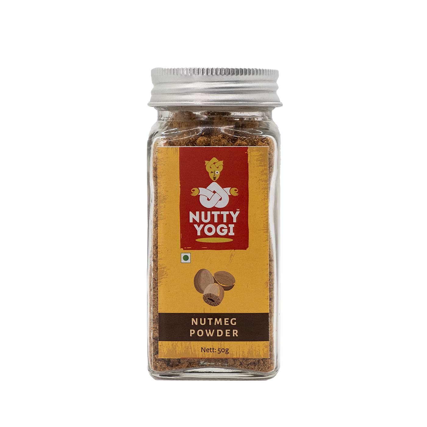 Nutty Yogi Nutmeg Powder | Help In digestion | Nutty Flavour | Pure & Natural 50gm (Pack of 2)