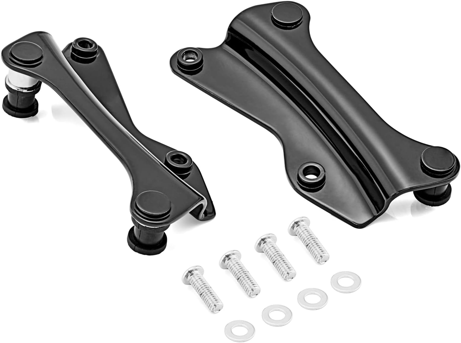 Mofun Black Docking Hardware Kit Backrest Compatible with 2014-2021 Harley Touring Road King Street Road Electra Glide