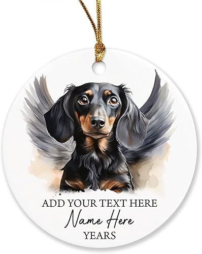 Vista 177 de Adorno conmemorativo personalizado de Bulldog Inglés – Alas de ángel, regalo de Navidad personalizado para perro, mamá y papá Adorno de Bulldog