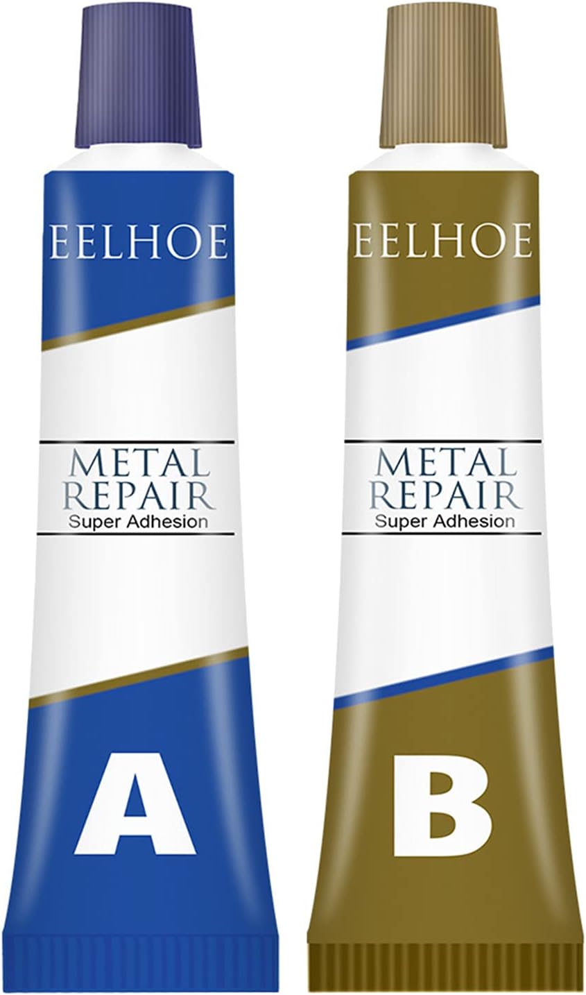 Repair Glue,AB Glue Casting Glue Steel Metal Glass Ceramics Welding Trachoma Stomatal Crackle Repair Adhesive Industrial Repair Glue 50+50g