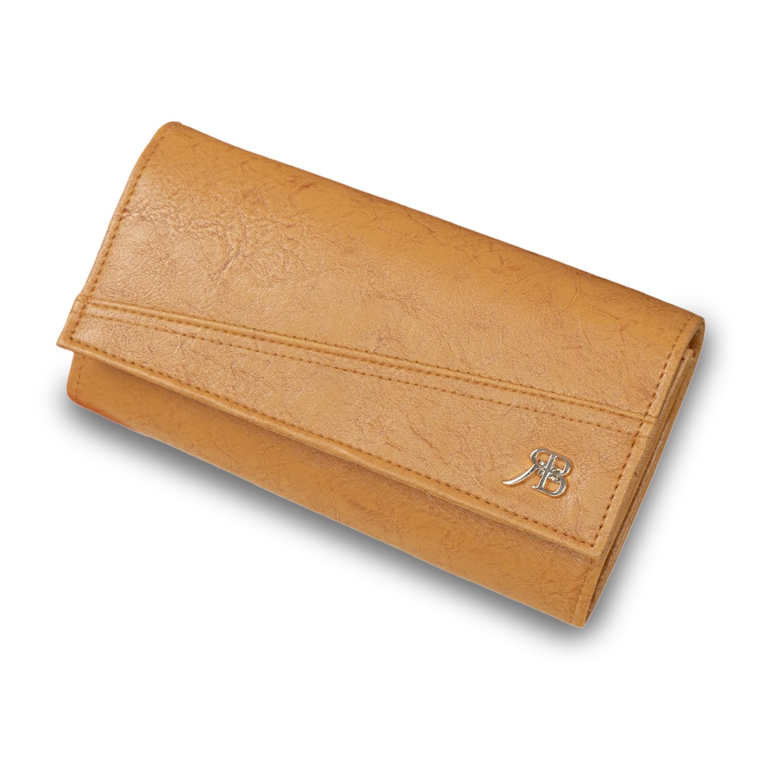 Sleek Minimalist Textured Vegan Leather Wallet for Women Elegant Long Ladies Clutch Purse with Zip Pocket Card Slots and Cash Compartments Stylish Slim Wallet for Girls Made in India(Yellow)-image-7