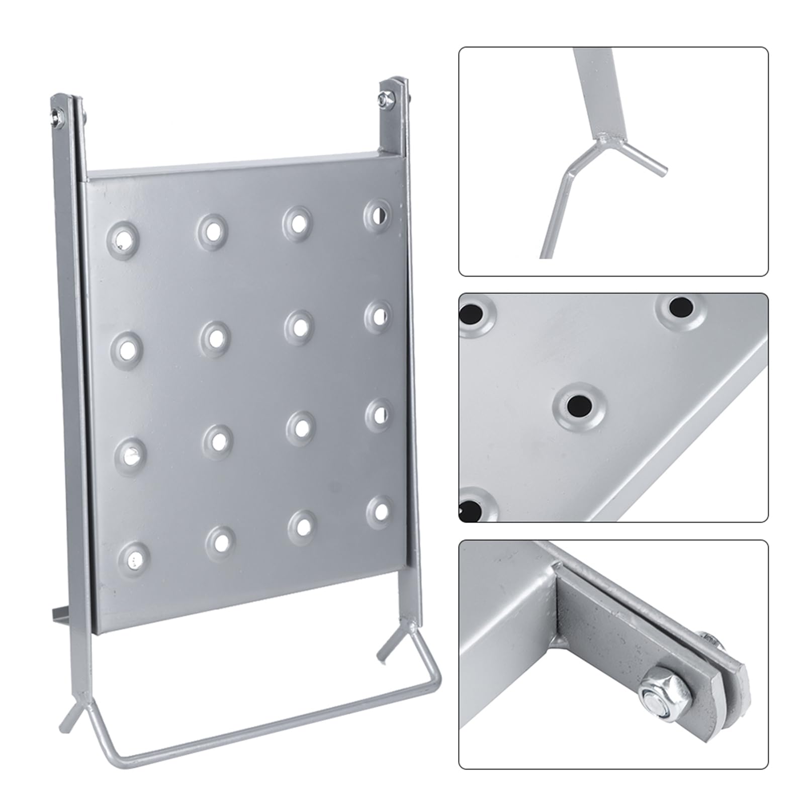 Mingzhe Scala per Carichi Pesanti Supporto da Lavoro Piattaforma Antiscivolo per Accesso Sicuro e stabilità Forniture Edili Capacità di Carico 150 Kg Acciaio Zincato
