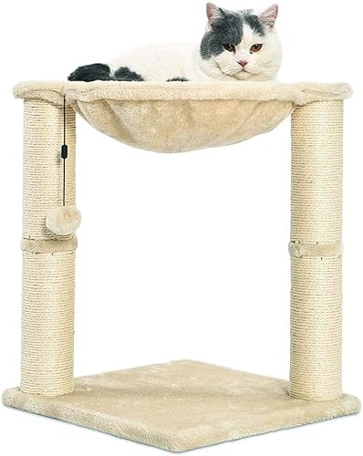 Amazon Basics Cat Tower with Hammock Bed and — alternate angle