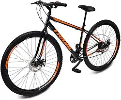 Bicicleta Aro 29 MTB Aço 21 Marchas Freio a Disco Tridal Bike
