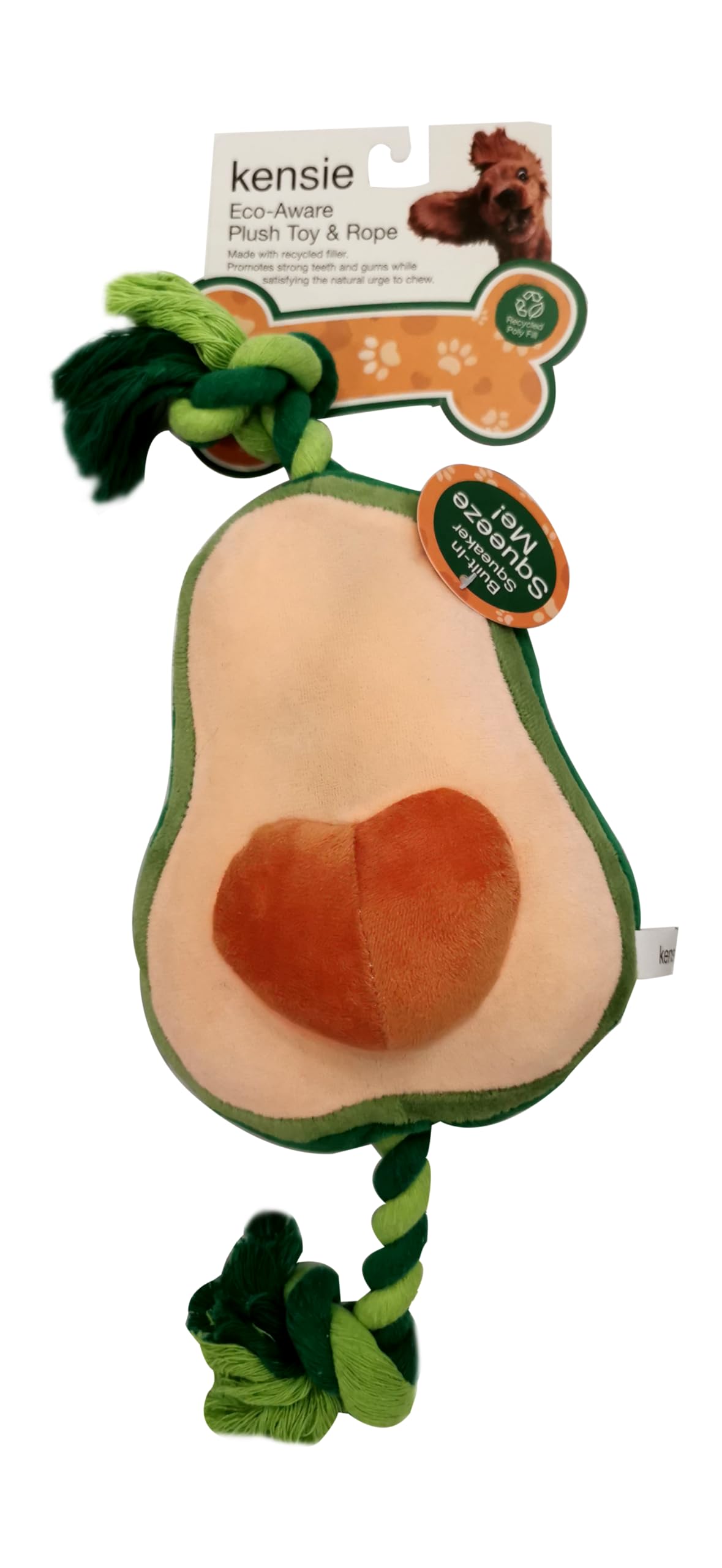 Black+Decker Squeaker Eco-Ware Plush & Rope Dog Toy (Avocado Plush) (B0CJYFJJ1P) Amazon Price History, Amazon Price Tracker