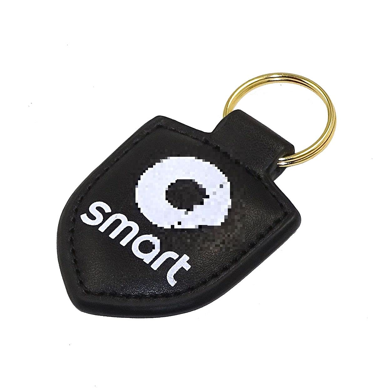 Psl Black Genuine Leather Keyring Keychain Key Fob For Smart Fortwo Forfour 453 451 450 Car Styling Merchandise Brand Logo