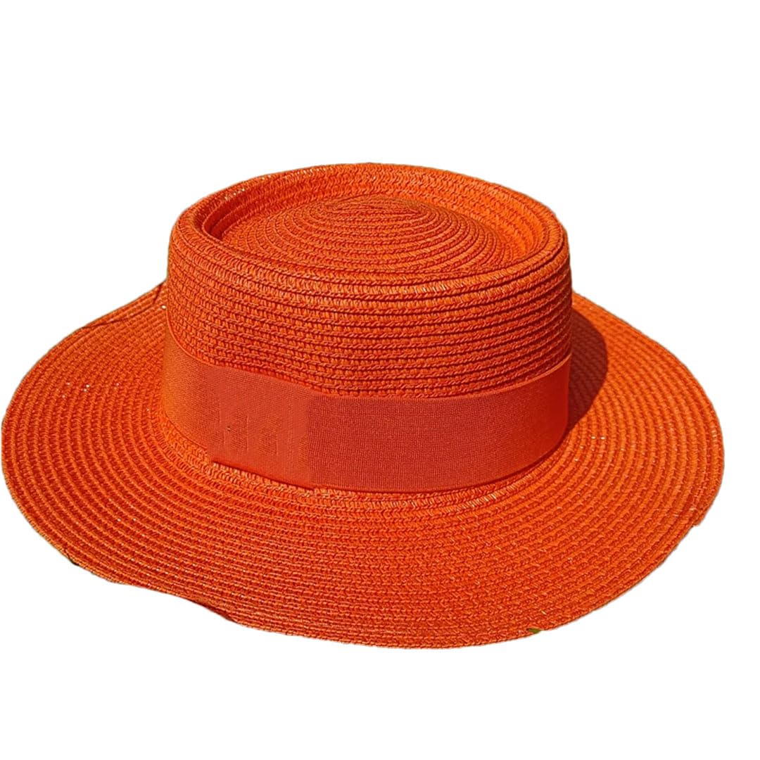 EYRMQWJPC Wide Brim Sun Hat, Women's Paper Straw Sun Hat Multicolor 55-58cm(5)