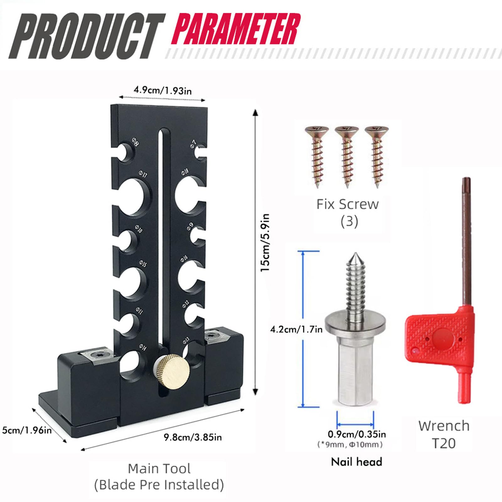 Innovadores accesorios de taladro de varilla redonda que garantizan un funcionamiento estable, ideal para carpinteros profesionales y aficionados