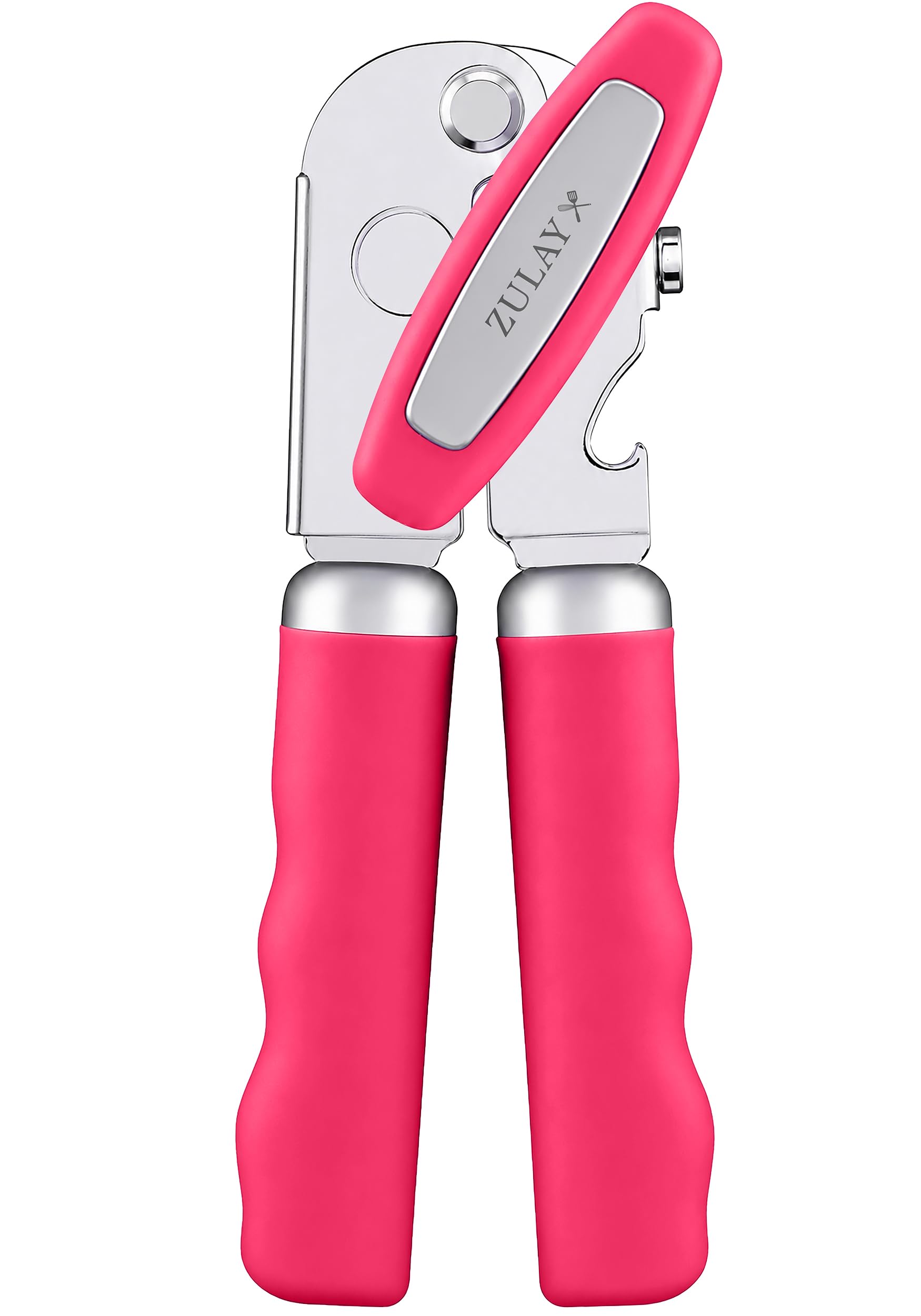 Zulay Kitchen Stainless Steel Swing Open Manual Can Opener Comfortable Grip