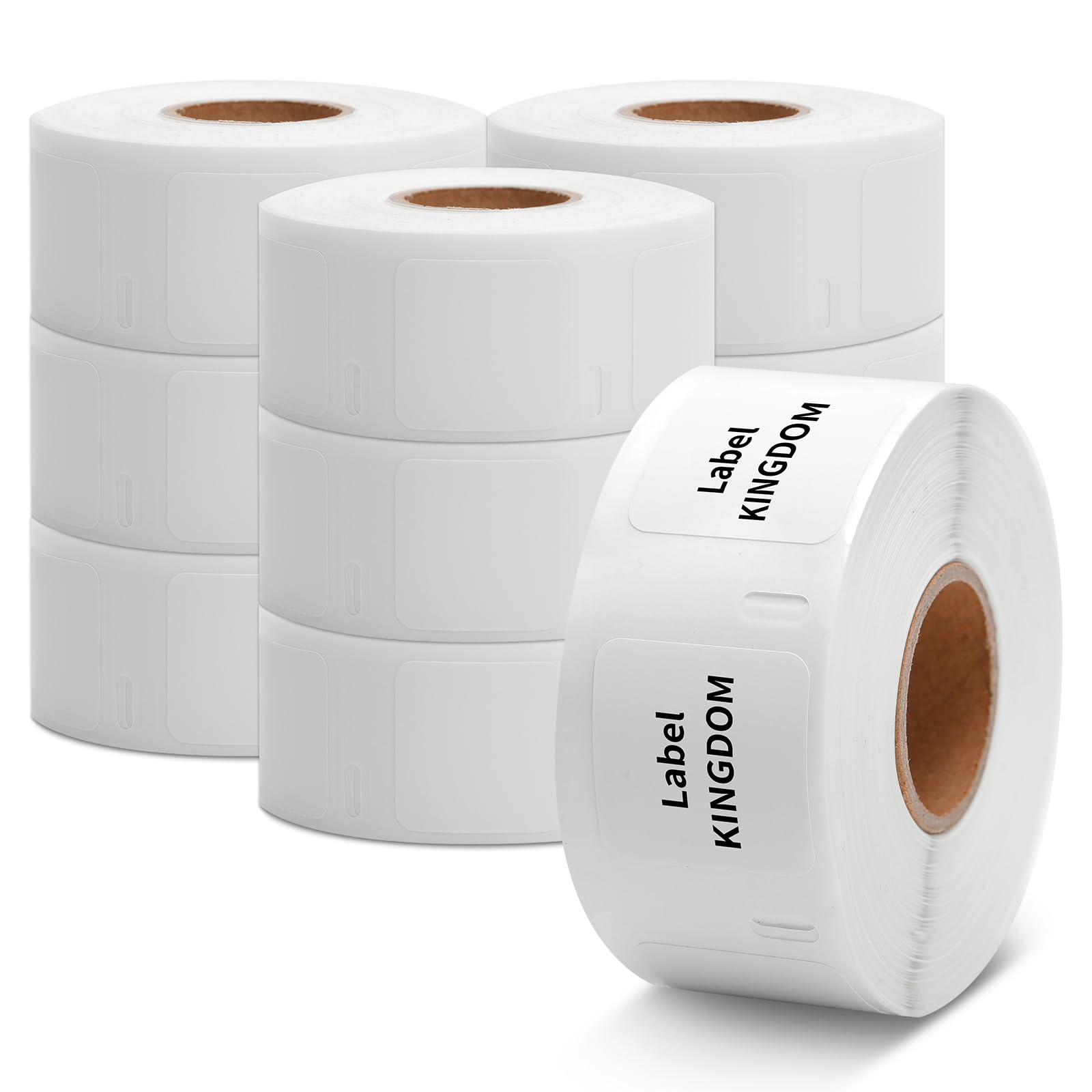 10 Rolls Compatible Dymo LabelWriter 450 Square Thermal Label 30332 1"x1"