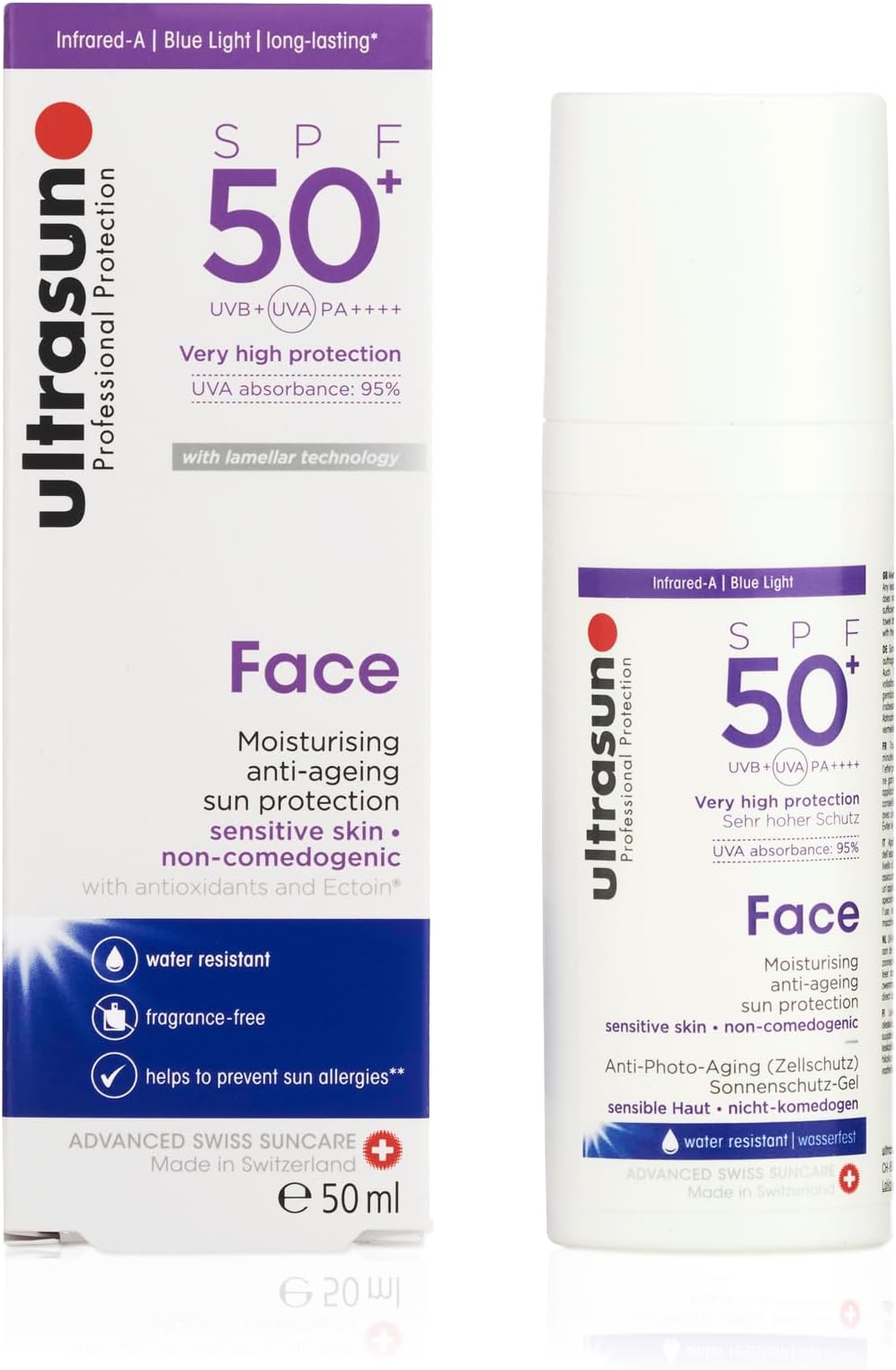 Ultrasun Anti-Ageing Face SPF50+ 50ml , Pack of 1