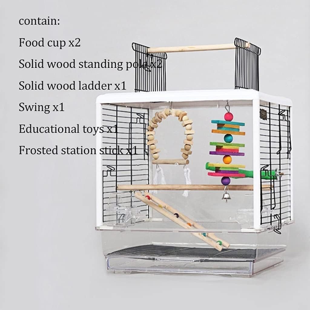 Jaula para pájaros, Jaula de Hierro Forjado Creativa para la cría de Aves pequeñas, fácil de Transportar.