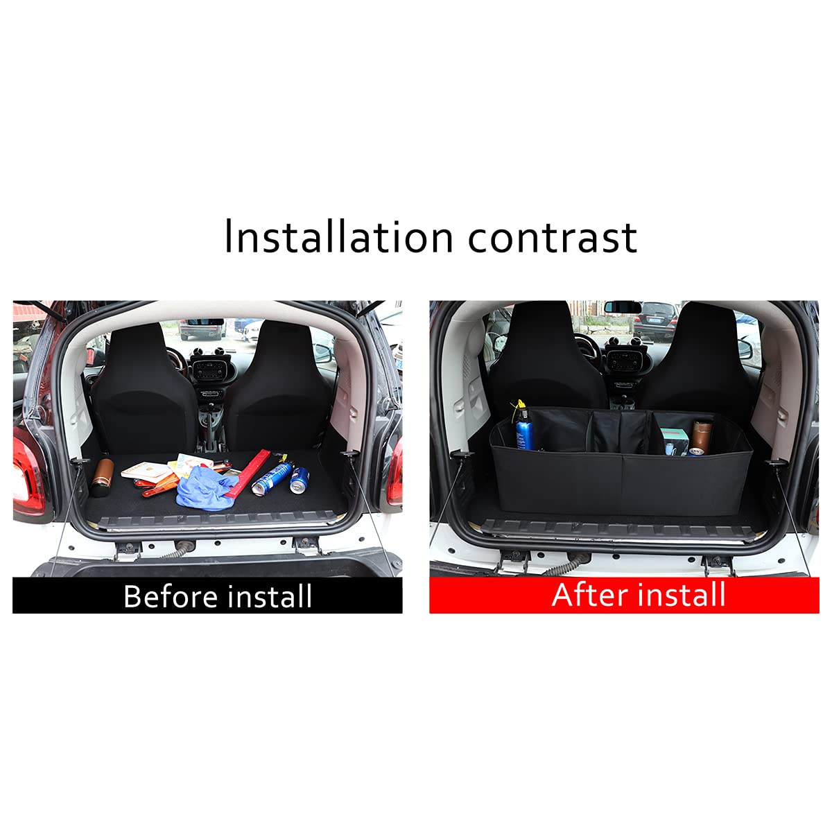 Sac de rangement pliable pour coffre de voiture - Organiseur de coffre de voiture - Sac de rangement de voyage pour l'organisation et l'entretien du coffre