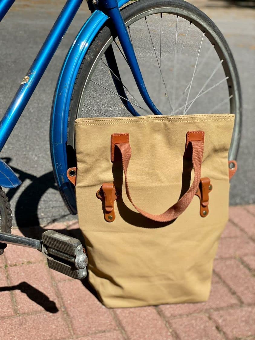 Borsa per bicicletta 3 in 1 per bicicletta, da donna, borsa per la spesa, per attività all'aperto, ufficio