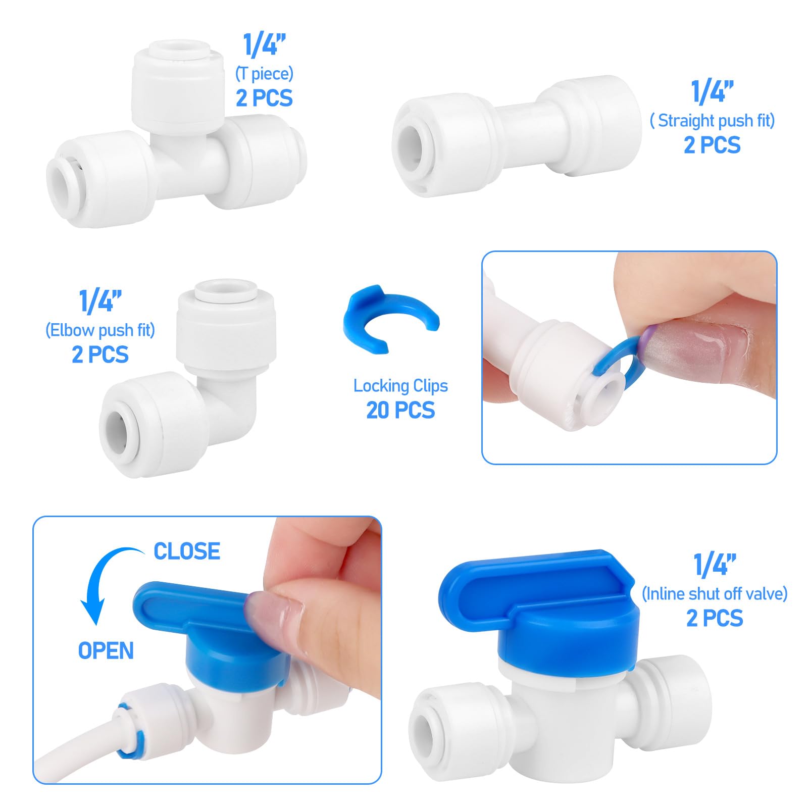 Tubi Per Frigoriferi Smardy 3 Metri 1/4 Sistema A Osmosi Inversa 6 Mm Frigorifero Filtro Acqua