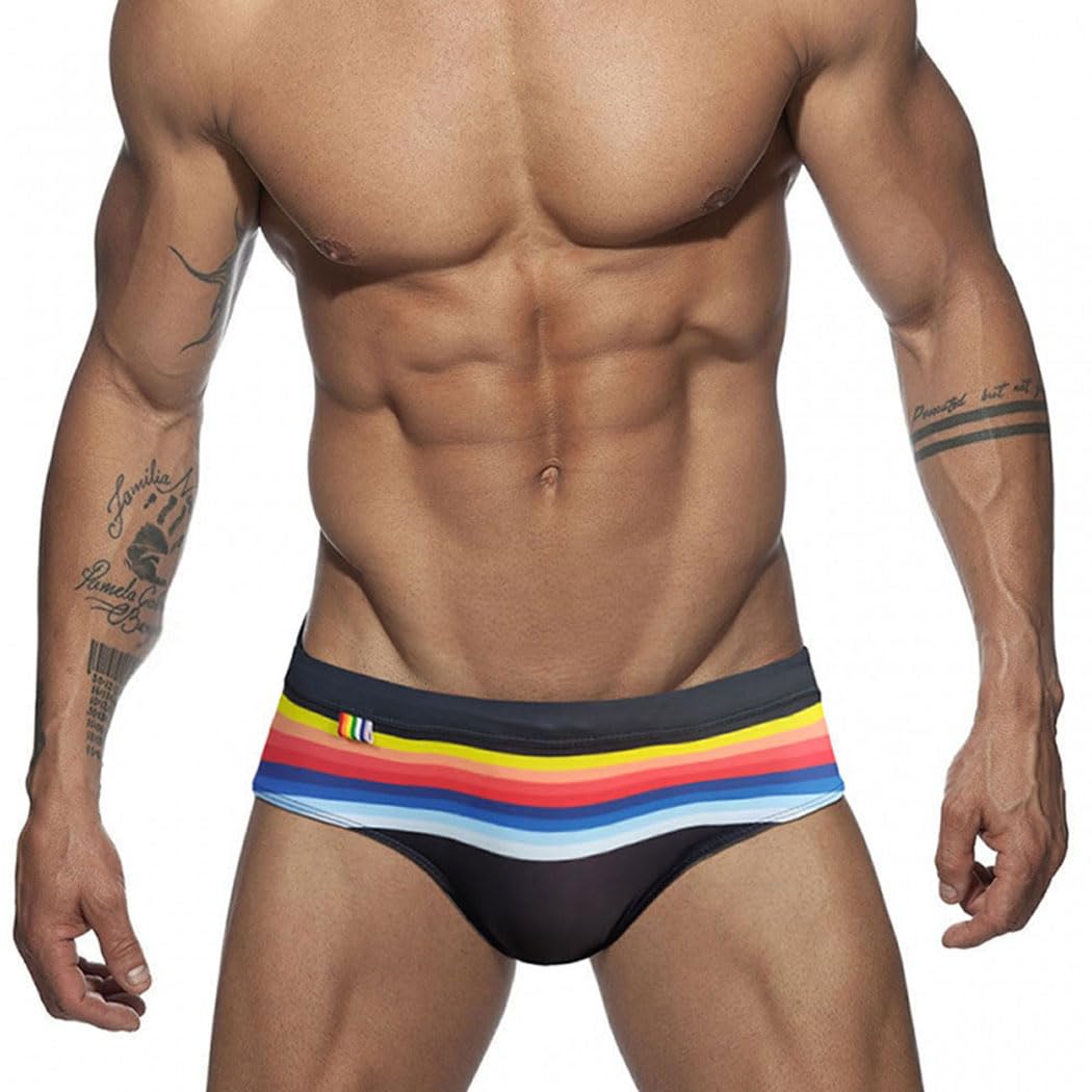 RQPYQF Bañador de Natación Slip para Hombre Bañadores Slip Hombre de Secado Rápido Bañador Natacion Hombre Slip para Playa Piscina Tamaño M-2XL YK2412