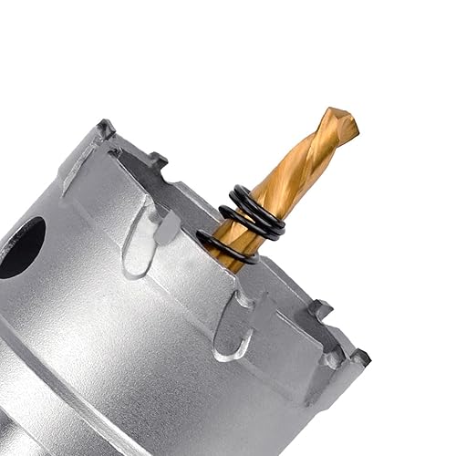 Miniatura 4 de Sierra de agujero con punta de carburo de 1-23 pulgadas1.654 in, sierra de agujero de acero metálico con broca, cortador de agujeros para metal