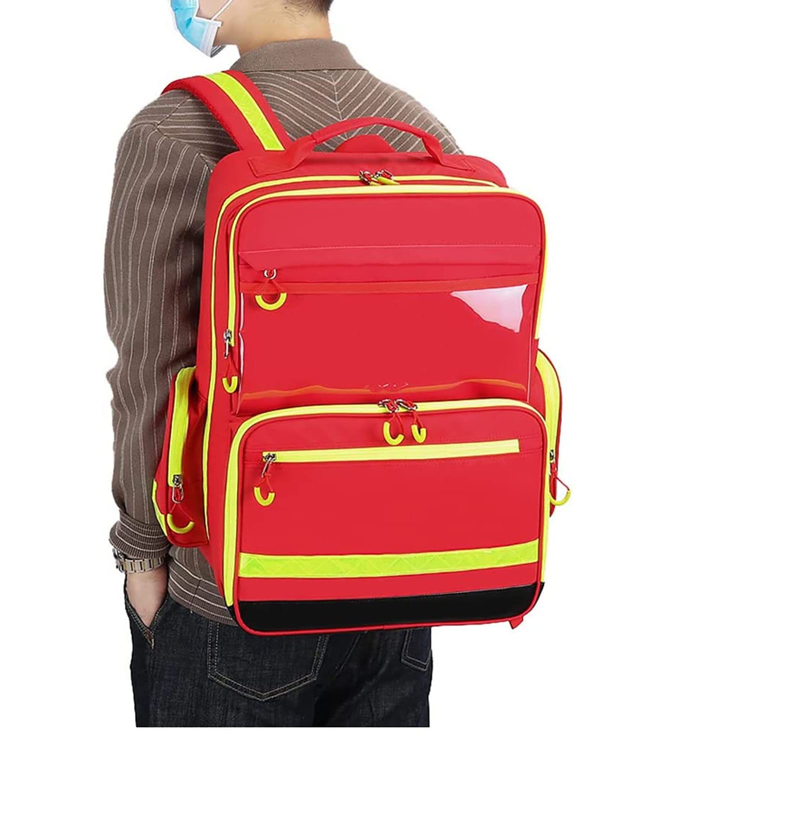 Kit di Pronto Soccorso Compatto Kit di Trauma Leggero Design Riflettente Kit Medici di Emergenza per la casa, l'auto, i Viaggi, l'escursionismo, Il Campeggio